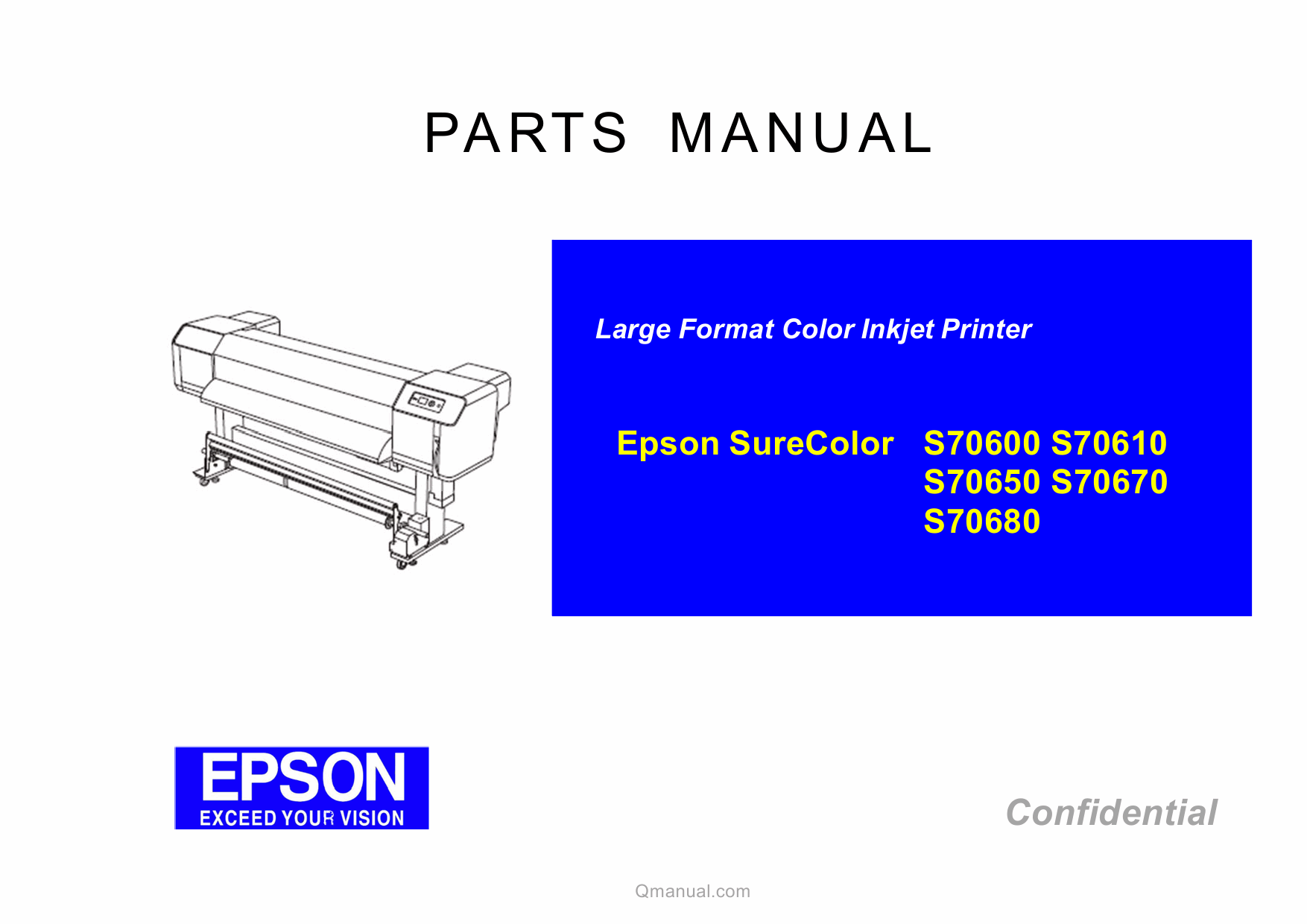 EPSON SureColor S70600 S70610 S70650 S70670 S70680 Parts Manual-1